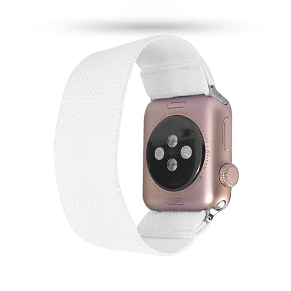 Apple Watch Series 6 / 5 44mm simple nylon watch band - White Vit