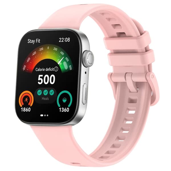 Huawei Watch Fit 3 Replacement Wrist bandsoft Silicone Watch Strap - Pink Rosa