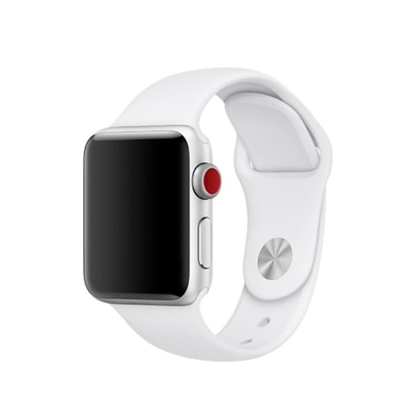 Apple Watch Series 4 40mm joustava silikoninen kellonauha - Hopea Silver grey