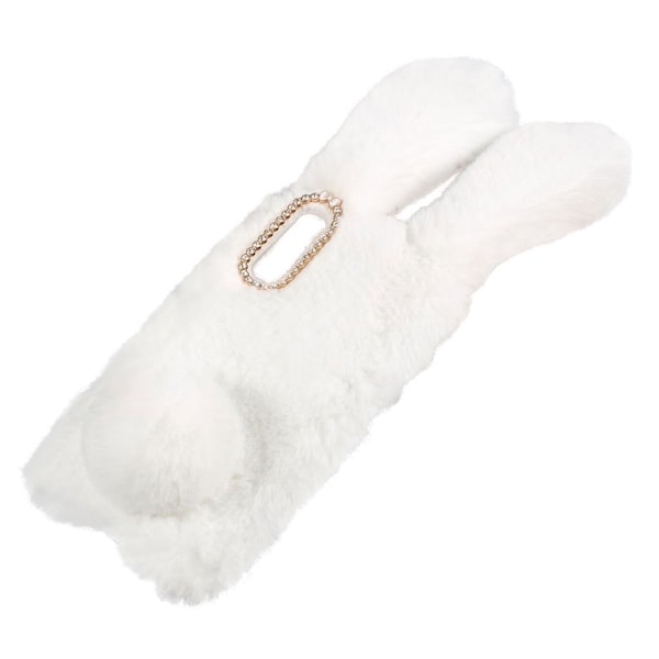 Fluffy Rabbit Samsung Galaxy A50 skal - Vit Vit
