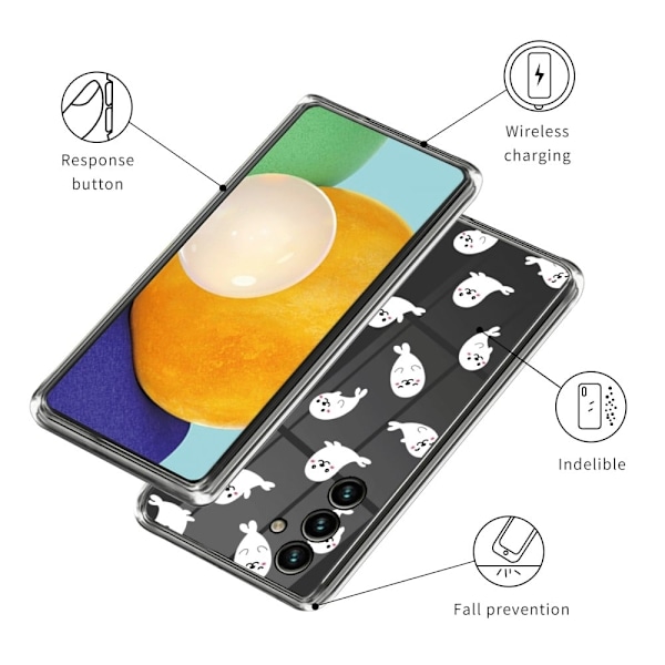 Deco Samsung Galaxy A54 Etui - Sæler White