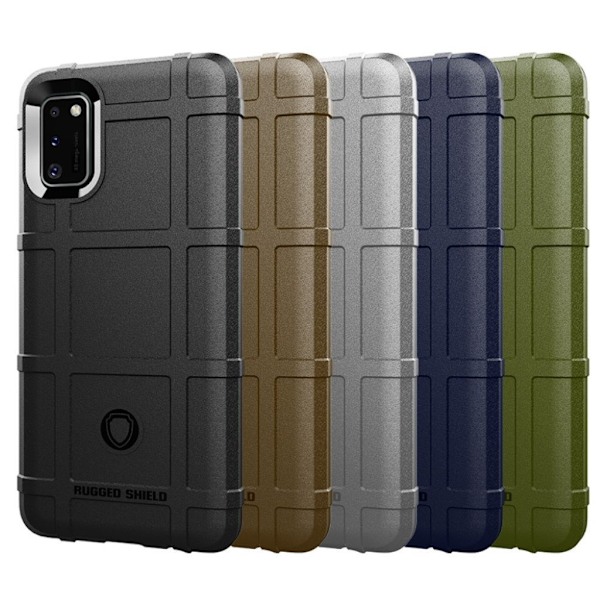 Rugged Shield kuoret - Samsung Galaxy A41 - Musta Black