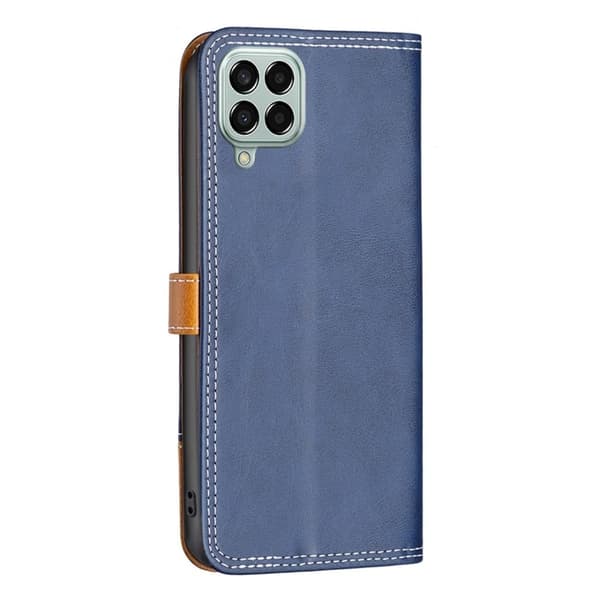 BINFEN tofarget læretui for Samsung Galaxy M33 5G - Blå Blue