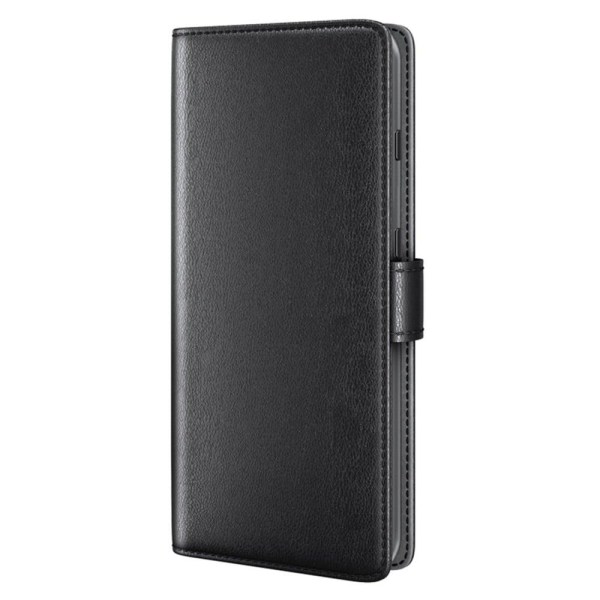 Äkta läder Nokia G11 / Nokia G21 fodral med korthållare Svart