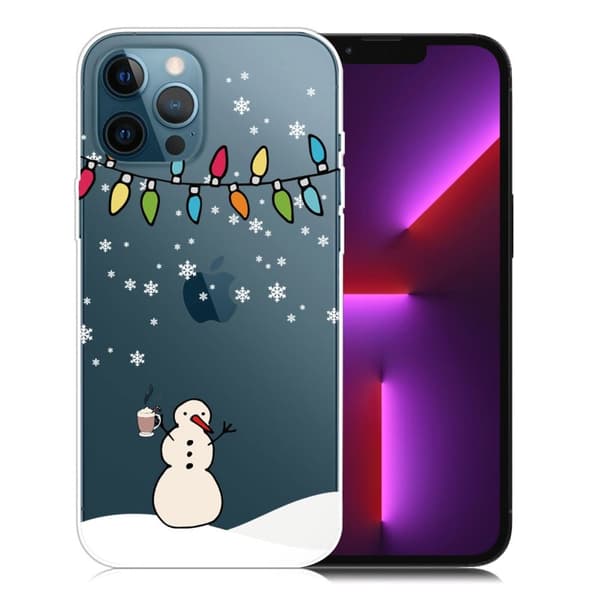 Juleveske til iPhone 13 Pro - Snømann Og Snømann Multicolor