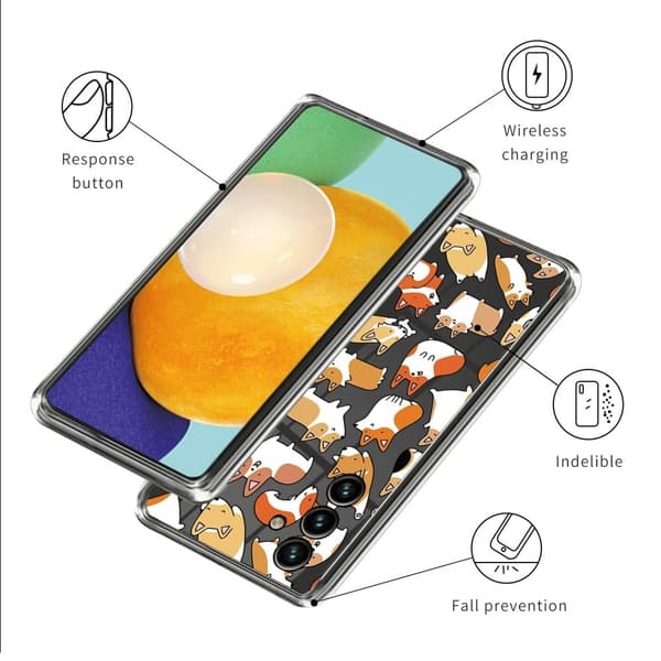 Deco Oppo A15 kotelot - Koirat Tarra Brown