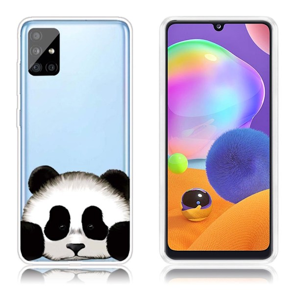 Deco Samsung Galaxy A31 deksel - Panda Multicolor