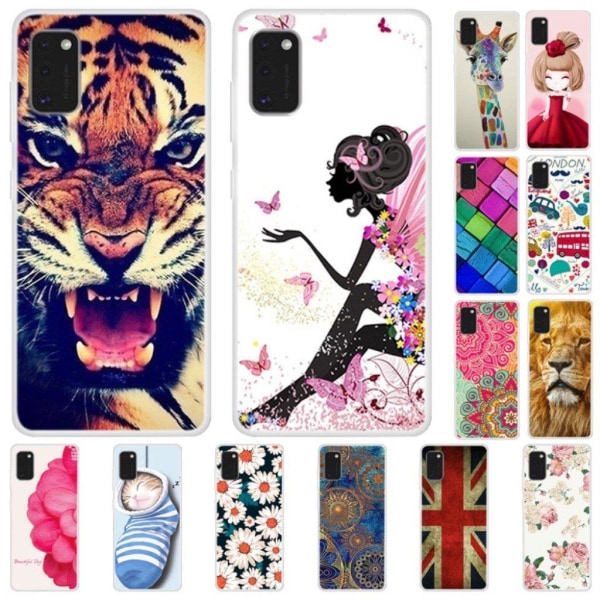 Deco Samsung Galaxy A41 kuoret - Perhonen tyttö Multicolor