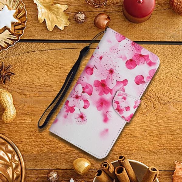 Wonderland Samsung Galaxy S22 Flip Etui - Rød Blomst Red