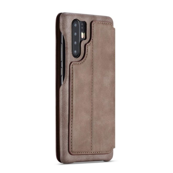 LC.IMEEKE Huawei P30 Pro retro nahkainen suojakotelo - Kahvi Brown