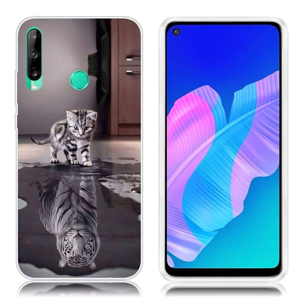 Deco Huawei P40 Lite E kuoret - Kissa ja tiikeri Multicolor