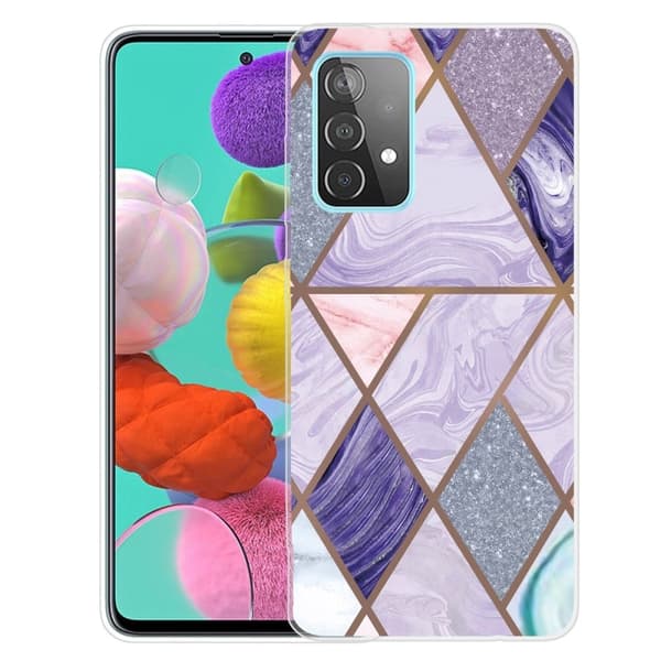 Marble Samsung Galaxy A33 5G Suojakotelo - Triangles And Diamond Marble Multicolor