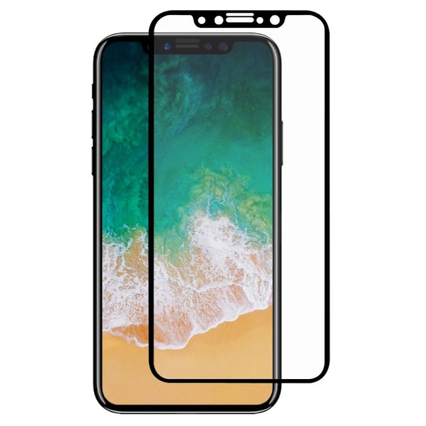 iPhone X HAT PRINCE Kokopeittävä Arc Edge Karkaistu Lasi Näytön Suojakalvo - Transparentti 0.26mm Transparent