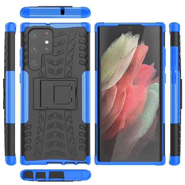 Offroad Etui Samsung Galaxy S22 Ultra - Blå Blue