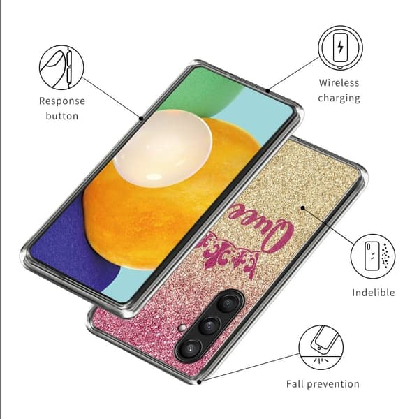 Deco Samsung Galaxy A25 kotelot - Hohtava Kuningatar Pink