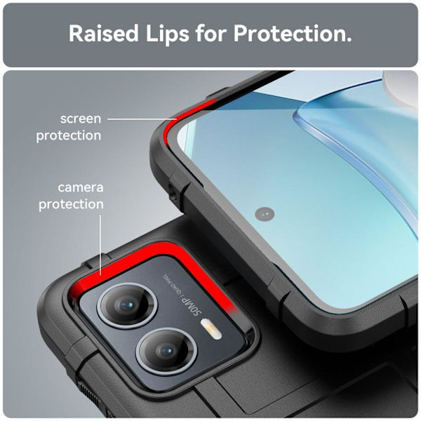 Rugged Shield Etui Motorola Moto G (2023) - Sort Black