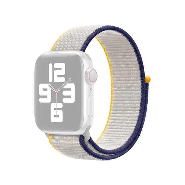 Apple Watch Series 8 (41mm) nylon-urrem - Havsalt White
