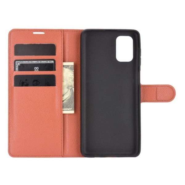 Classic Samsung Galaxy M51 flip etui - brun Brown