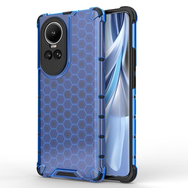 Bofink Honeycomb Oppo Reno10 skal - Blå Blå