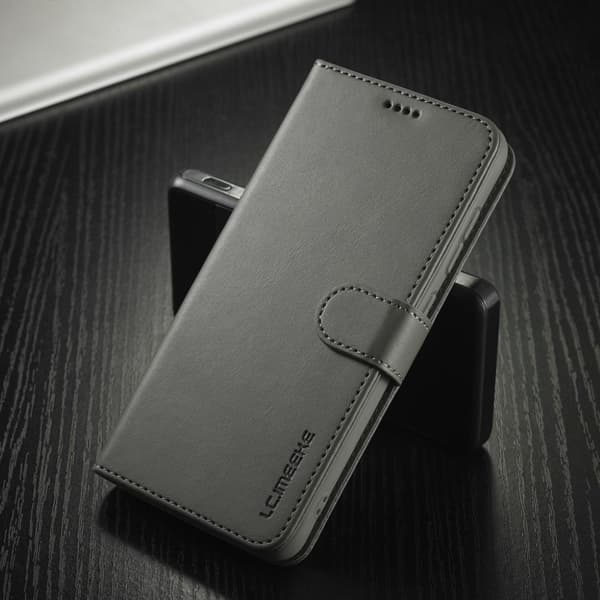 LC.Imeeke Samsung Galaxy S21 FE Flippetui - Grå Silver grey