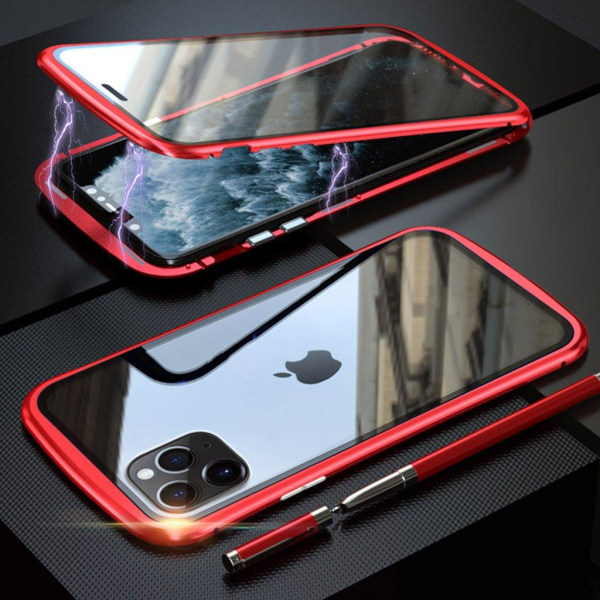 Luphie Wasp iPhone 11 Pro Max Alu-Bumper + Glas - Rød Red