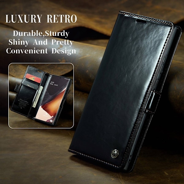 CaseMe Samsung Galaxy Note 20 Ultra 5G / 4g Smooth Etui - Sort Black