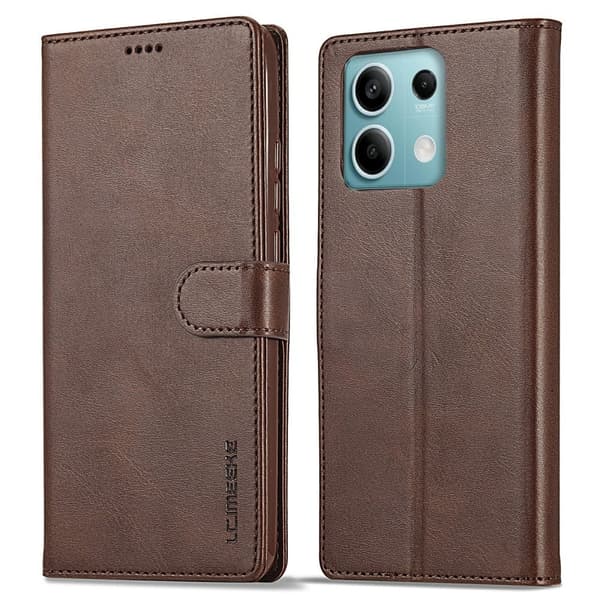LC.IMEEKE Xiaomi Redmi Note 13 5G  flip case - Ruskea Brown