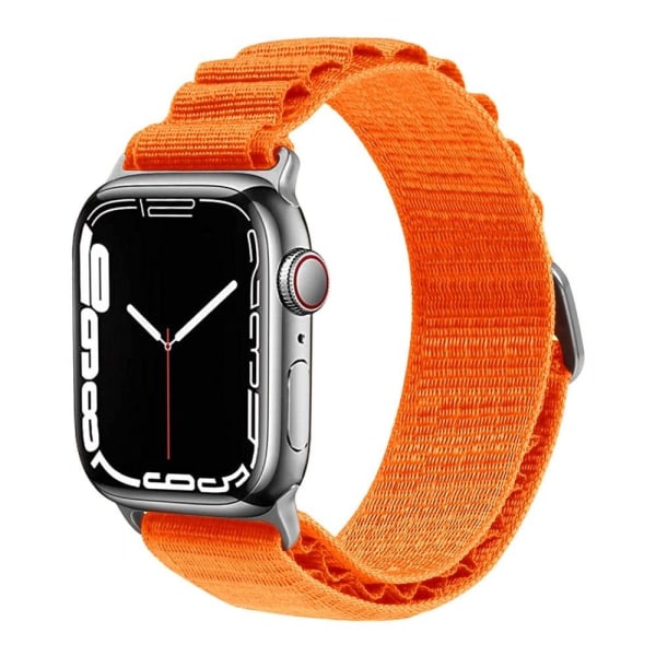 Apple Watch Series 8 (41mm) nylon watch strap - Orange Size: L Orange