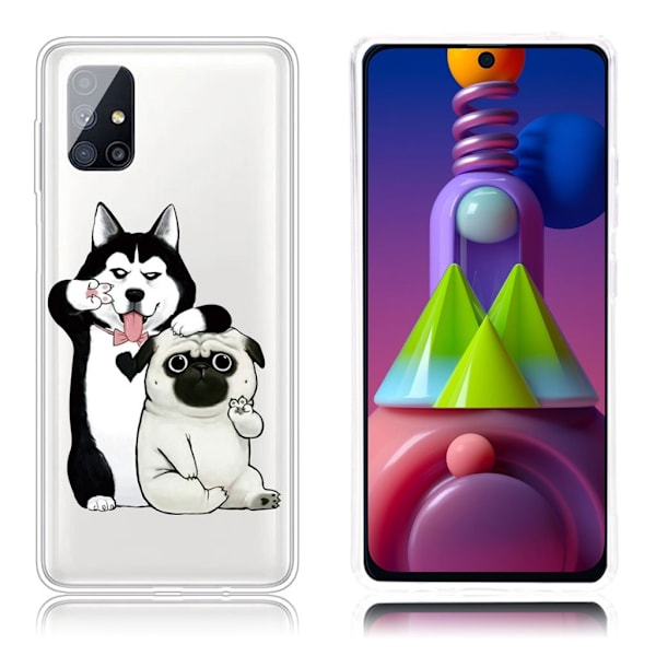 Deco Samsung Galaxy M51 Etui - Hunder White
