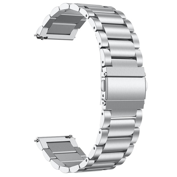 Huawei Watch GT 2 42mm / Watch 2 klockarmband i rostfritt stål - Silver Silvergrå