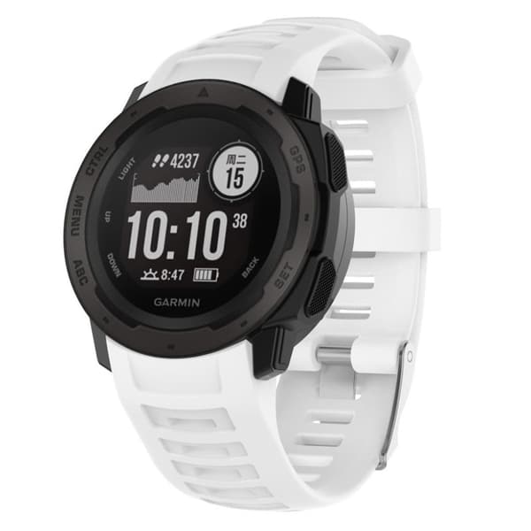 Garmin Instinct klockband av silikon - Vit Vit