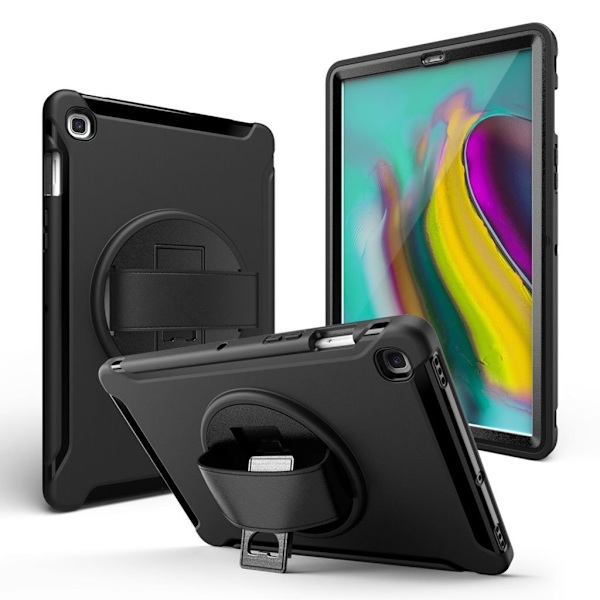 Samsung Galaxy Tab S5e 360 vridbart hållbart fodral - Svart Svart