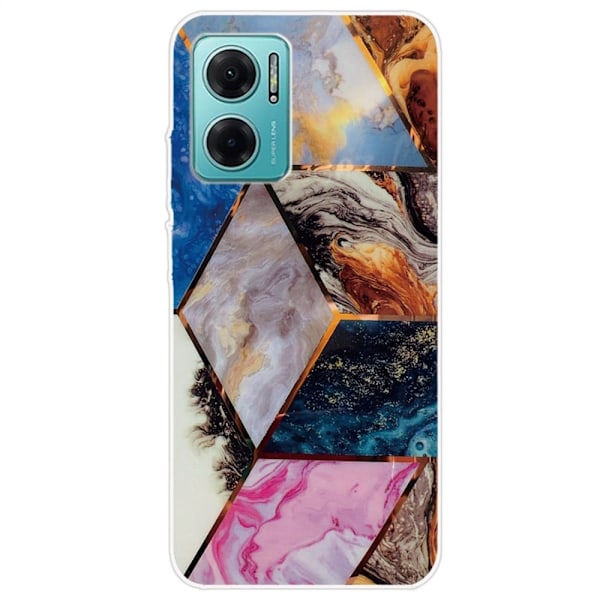 Marble design Xiaomi Redmi Note 11E cover - Levende Marmor Diamant Multicolor