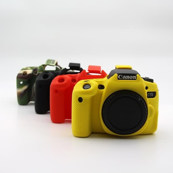 Canon EOS 77D Beskyttelsesdeksel laget av silikon - Gul Yellow