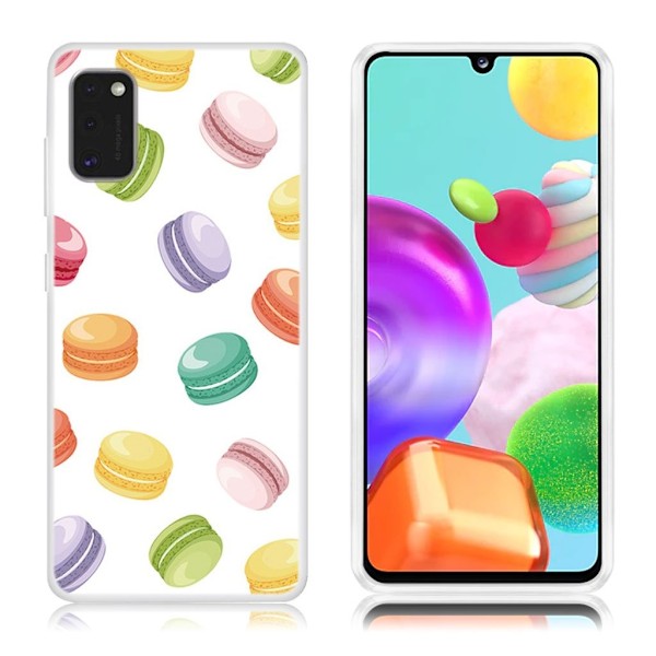 Deco Samsung Galaxy A41 Etui - Macaron Multicolor