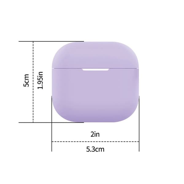 AirPods 4 Silikonfodral Bluetooth hörlurar Anti-rep Skyddshölje - Himmelsblå Blå