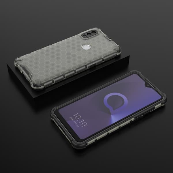 Bofink Honeycomb Alcatel 1v (2020) Etui - Svart Black