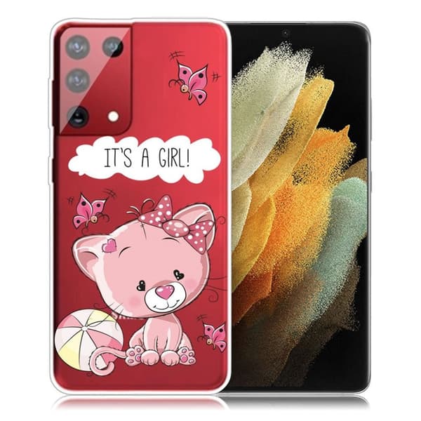 Deco Samsung Galaxy S21 Ultra etui - pink kat Pink