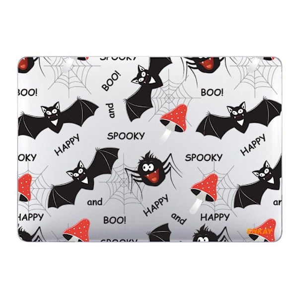 HAT PRINCE MacBook Pro 16 M1 Max (A2485, 2021) / M1 Pro (A2485, 2021) sødt cover i tegneseriestil - Flagermus Black