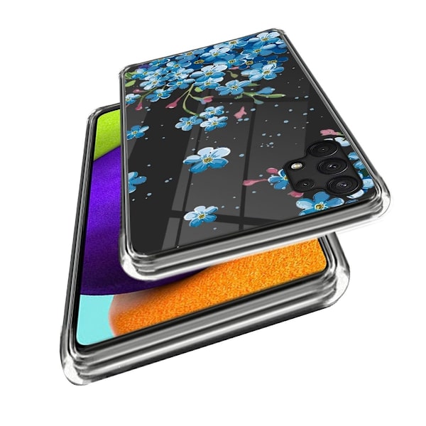 Deco Samsung Galaxy A13 4G skal - Blå Blommor Blå