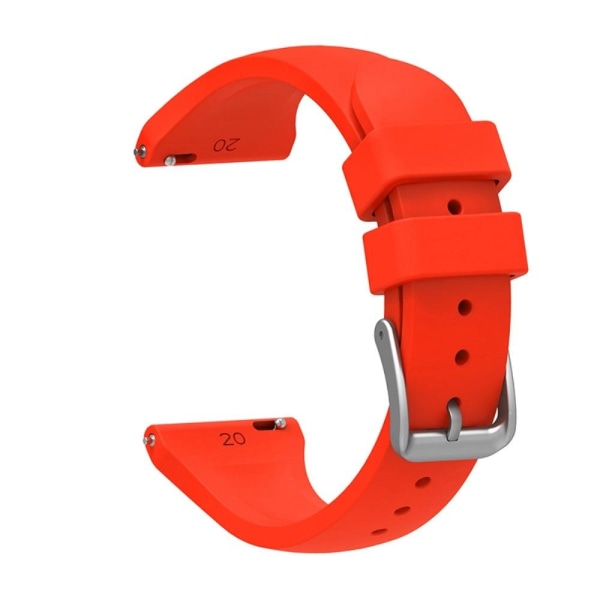 22mm Universal silicone watch strap - Red Röd