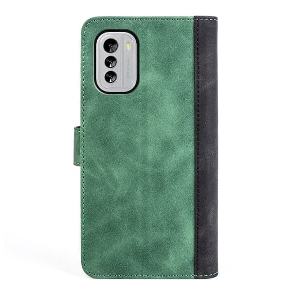 Tofarget lærdeksel for Nokia G60 - Grønn Green