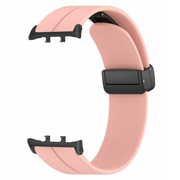 Honor Watch 5 Armband Silikonklockarmband med Magnetiskt Fällbart Lås - Rosa Rosa