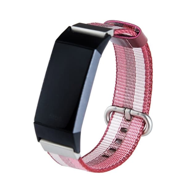 Fitbit Charge 3 Modernt  klockband med spänne - Röd / Vit multifärg
