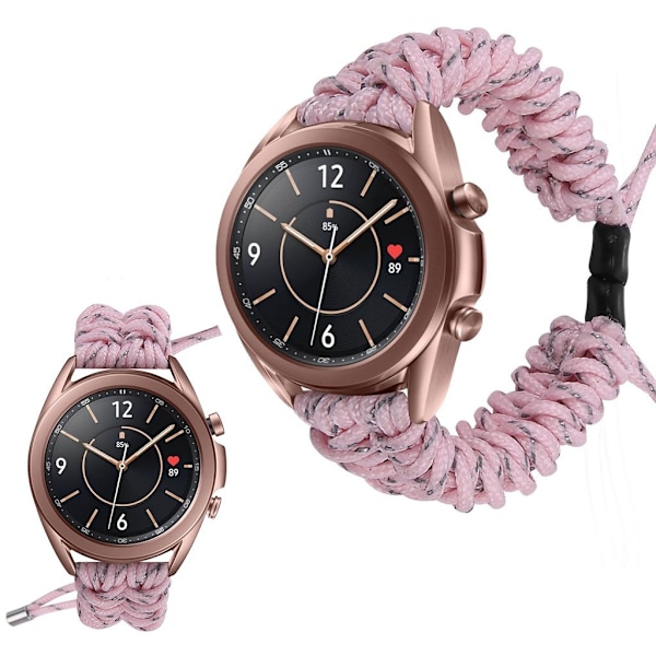 Samsung Galaxy Watch 3 (41mm) punottu ranneke - Pinkki Pink