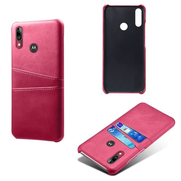 Dual Card Motorola Moto E6 Plus etui - Rose Pink