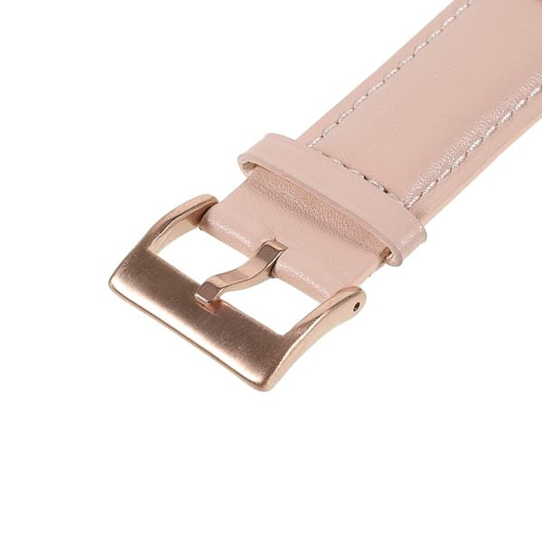 22m Universal quick release klockarmband i äkta läder - Ljusrosa Rosa
