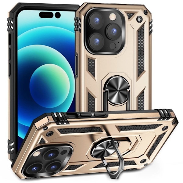 Bofink Combat iPhone 14 Pro Max Etui - Gull Gold