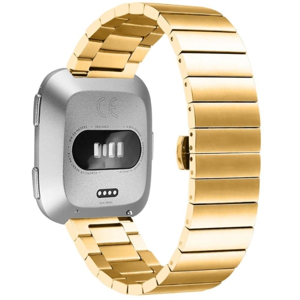 Fitbit Sense / Versa 3 stainless steel buckle design watch strap Gold
