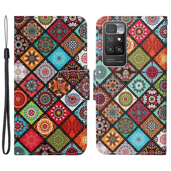 Wonderland Xiaomi Redmi 10 Prime / Redmi 10 Flip Etui - Boho Mønster Multicolor
